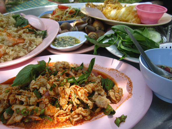Food Porn Thai Spicy Chicken Salad